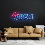 Open Cowboy Neon Sign 1
