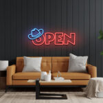 Open Cowboy Neon Sign 3