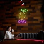 Open Lemon Neon Sign 1