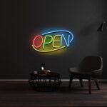 Open Neon Sign 2