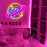 Planet Saturn Neon Sign 1