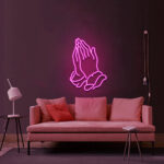 Praying Hand Neon Sign 1