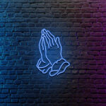 Praying Hand Neon Sign 2