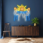 Praying Jesus Neon Sign