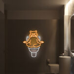 Racoon Bathroom Sign