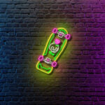 Skateboard Led Neon Light Wall