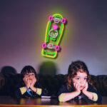 Skateboard Led Neon Light Wall