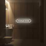Toilette Door Neon Sign