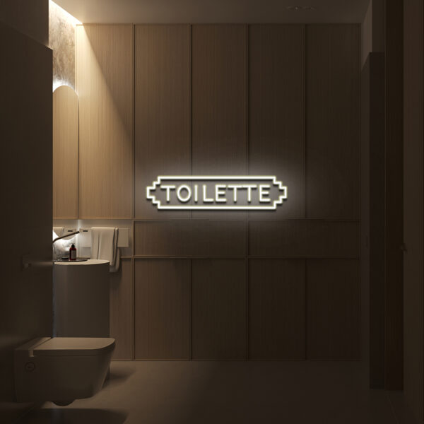 Toilette Door Neon Sign