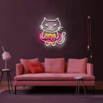 Underwear Cat Neon Sign