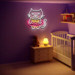 Underwear Cat Neon Sign 3