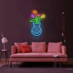 Vase of Tulips Neon Sign 1