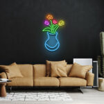 Vase of Tulips Neon Sign