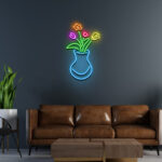 Vase of Tulips Neon Sign 3
