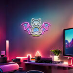 Witch Cat Neon Sign 1