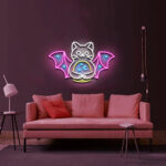 Witch Cat Neon Sign 3