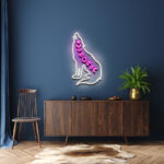 Wolf Moon Phases Neon Sign 3