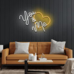 You and Me Wedding Sign