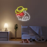 Custom Cowboy Racoon LED Neon