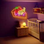 Cat Cake Neon Sign