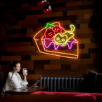 Cat Cake Neon Sign