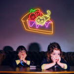Cat Cake Neon Sign